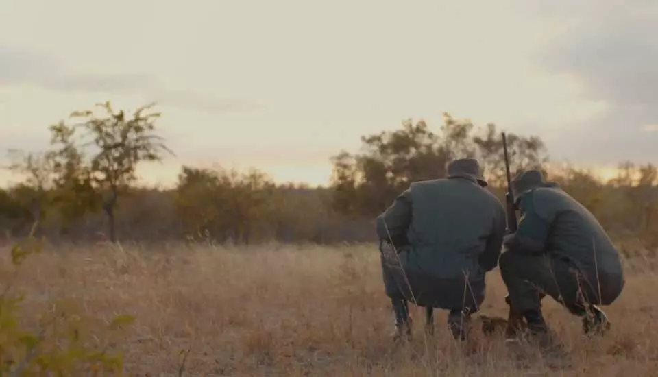 Responsible Resource Use and Field Guiding - field guides in training getting familiar with the details of the ecosystem